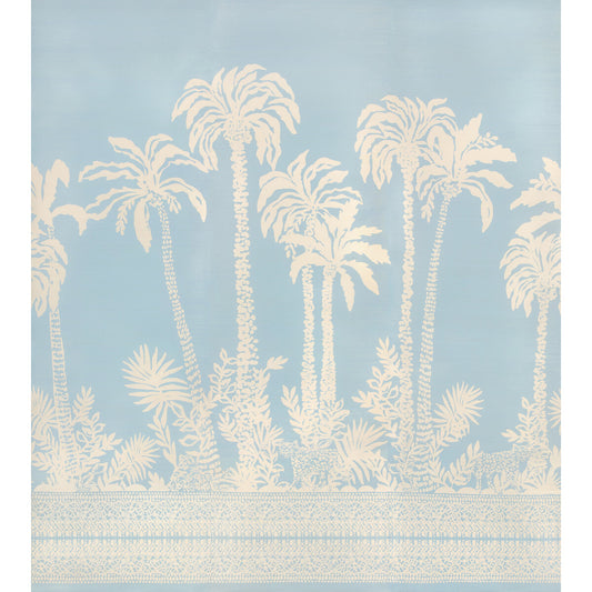 P2025115-51 PALMS WAY MURAL GC BLUE LEE JOFA Wallpaper