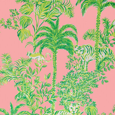 P2025118-73 TIGER QUEEN WP PINK LEE JOFA Wallpaper