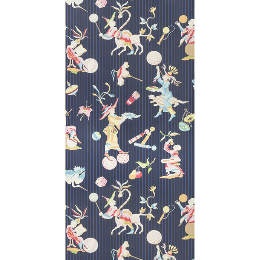 P8019114-55 CIRQUE CHINOIS NAVY BRUNSCHWIG & FILS