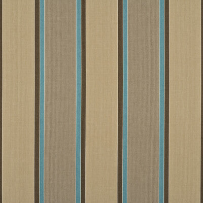 PF50275-3 CASSON STRIPE AQUA/BEIGE BAKER LIFESTYLE Fabrics Drapery Upholstery