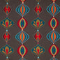 PF50471-1 VIVA TEAL/SPICE BAKER LIFESTYLE Fabrics Drapery Upholstery