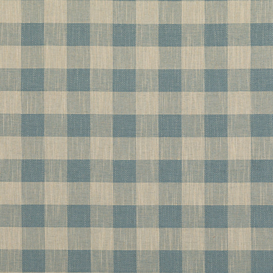 PF50490-605 BLOCK CHECK SOFT BLUE BAKER LIFESTYLE UPHOLSTERY