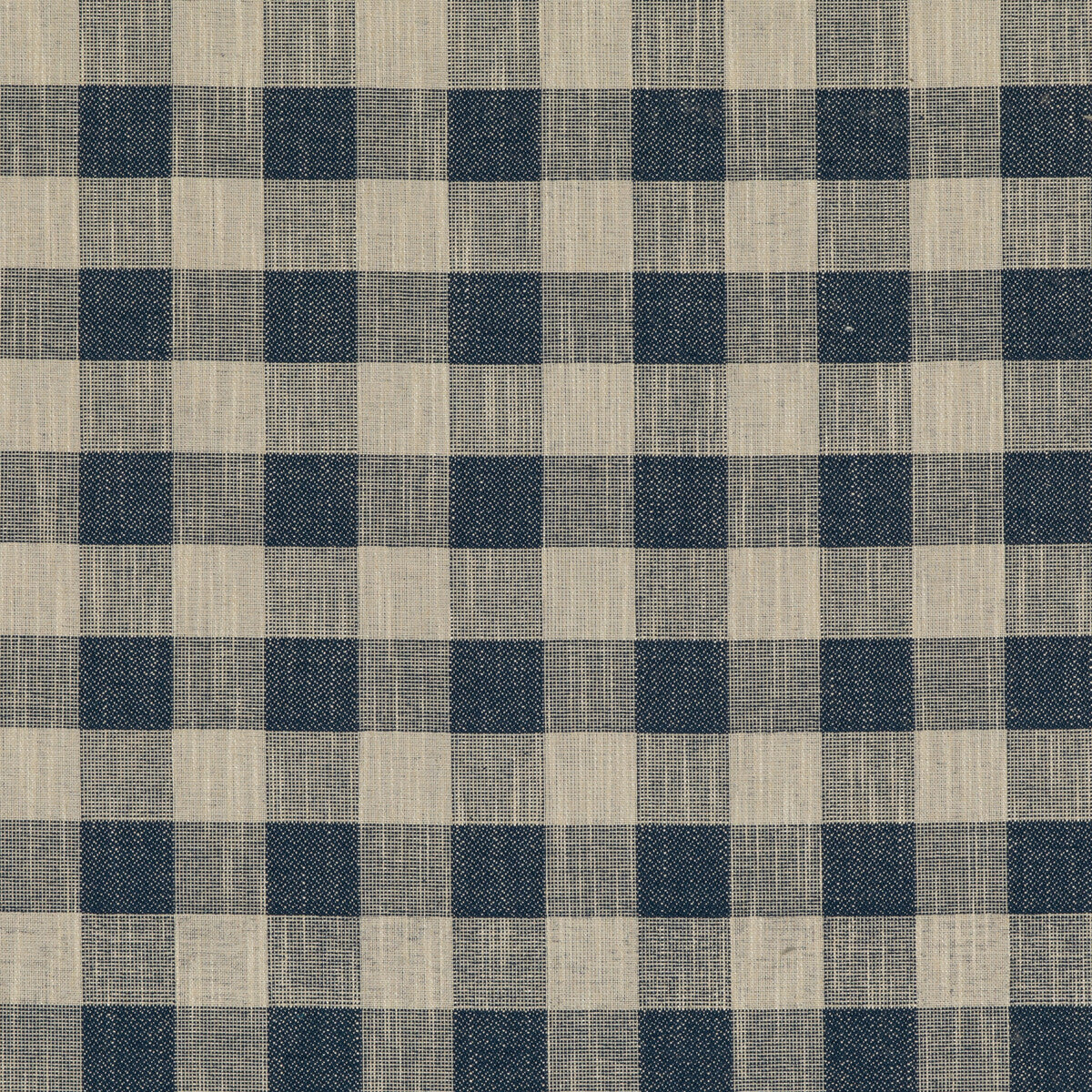PF50490-680 BLOCK CHECK INDIGO BAKER LIFESTYLE UPHOLSTERY