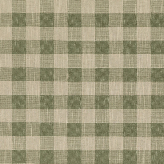 PF50490-735 BLOCK CHECK GREEN BAKER LIFESTYLE UPHOLSTERY