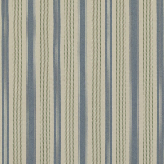 PF50507-1 PURBECK STRIPE BLUE/GREEN BAKER LIFESTYLE Fabrics Drapery Upholstery