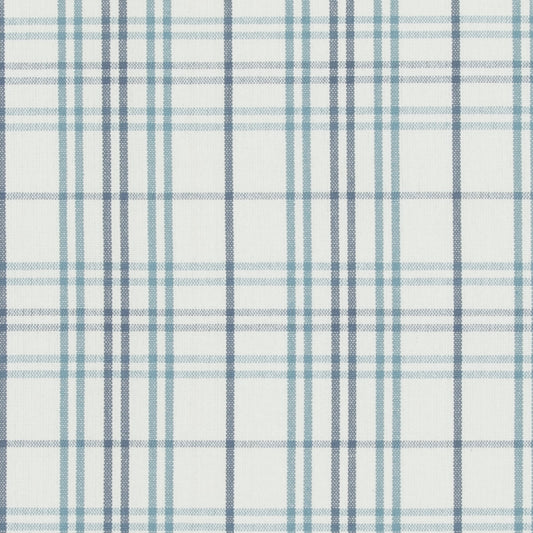 PF50508-2 PURBECK CHECK AQUA BAKER LIFESTYLE Fabrics Drapery Upholstery