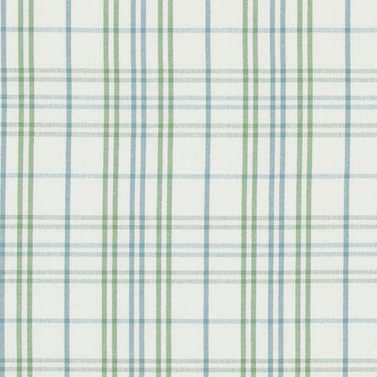 PF50508-5 PURBECK CHECK GREEN/AQUA BAKER LIFESTYLE Fabrics Drapery Upholstery