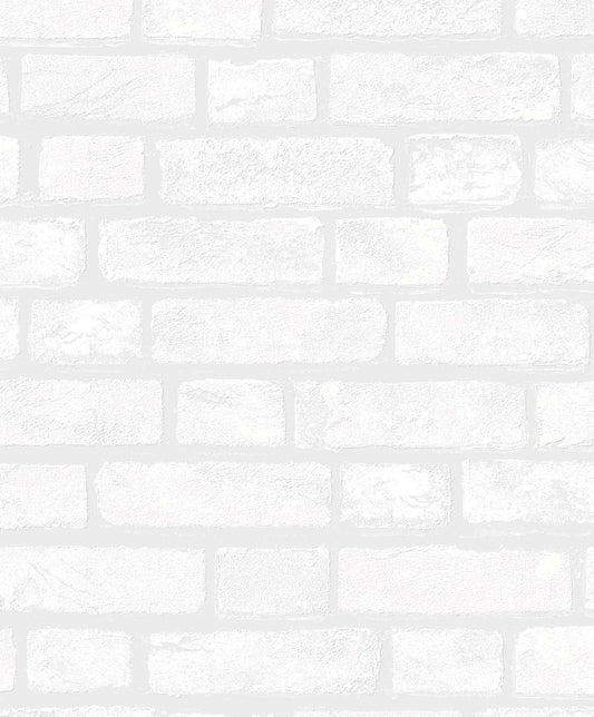 PP10400 NextWall Paintable Peel and Stick Wallpaper Vintage Brick Off-White