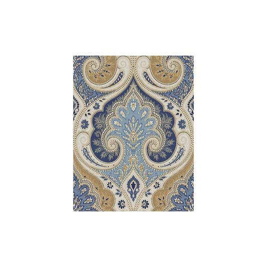 PP50321-1 LATIKA INDIGO/CASHEW BAKER LIFESTYLE Fabrics Drapery Upholstery
