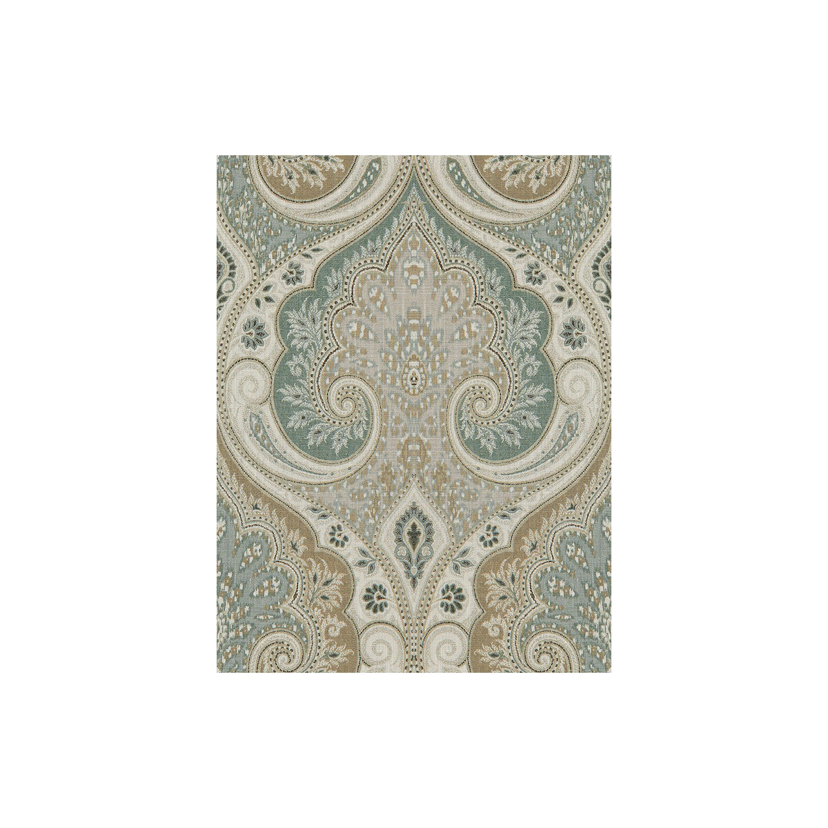 PP50321-6 LATIKA AQUA/TAUPE BAKER LIFESTYLE Fabrics Drapery Upholstery