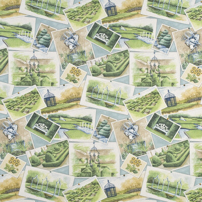 PP50339-1 OPERA POSTCARDS AQUA/MULTI BAKER LIFESTYLE DRAPERY