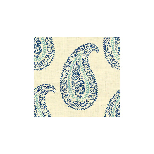 PP50374-3 MADIRA AZURE/AQUA BAKER LIFESTYLE Fabrics Drapery Upholstery