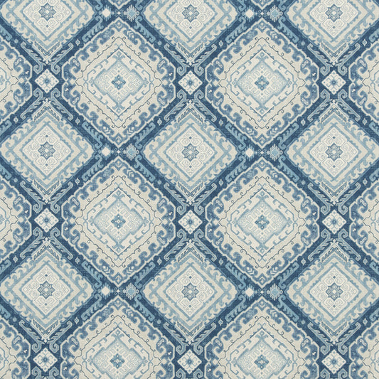 PP50432-2 ROZEL INDIGO BAKER LIFESTYLE Fabrics Drapery Upholstery
