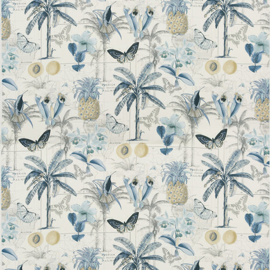 PP50434-2 ORINOCO BLUE BAKER LIFESTYLE Fabrics Drapery Upholstery