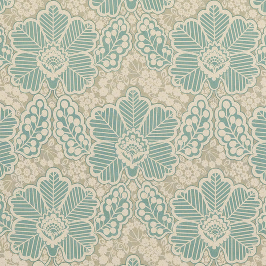 PP50479-3 ARBOUR AQUA BAKER LIFESTYLE Fabrics Drapery Upholstery