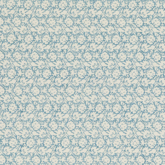 PP50480-4 FLOWER PRESS SOFT BLUE BAKER LIFESTYLE Fabrics Drapery Upholstery