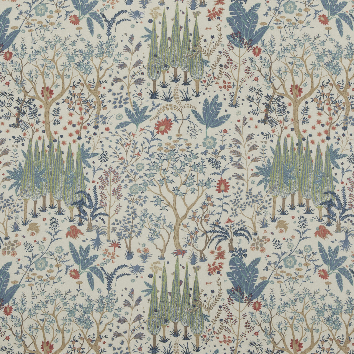 PP50500-1 BRIDPORT BLUE/RED BAKER LIFESTYLE Fabrics Drapery Upholstery