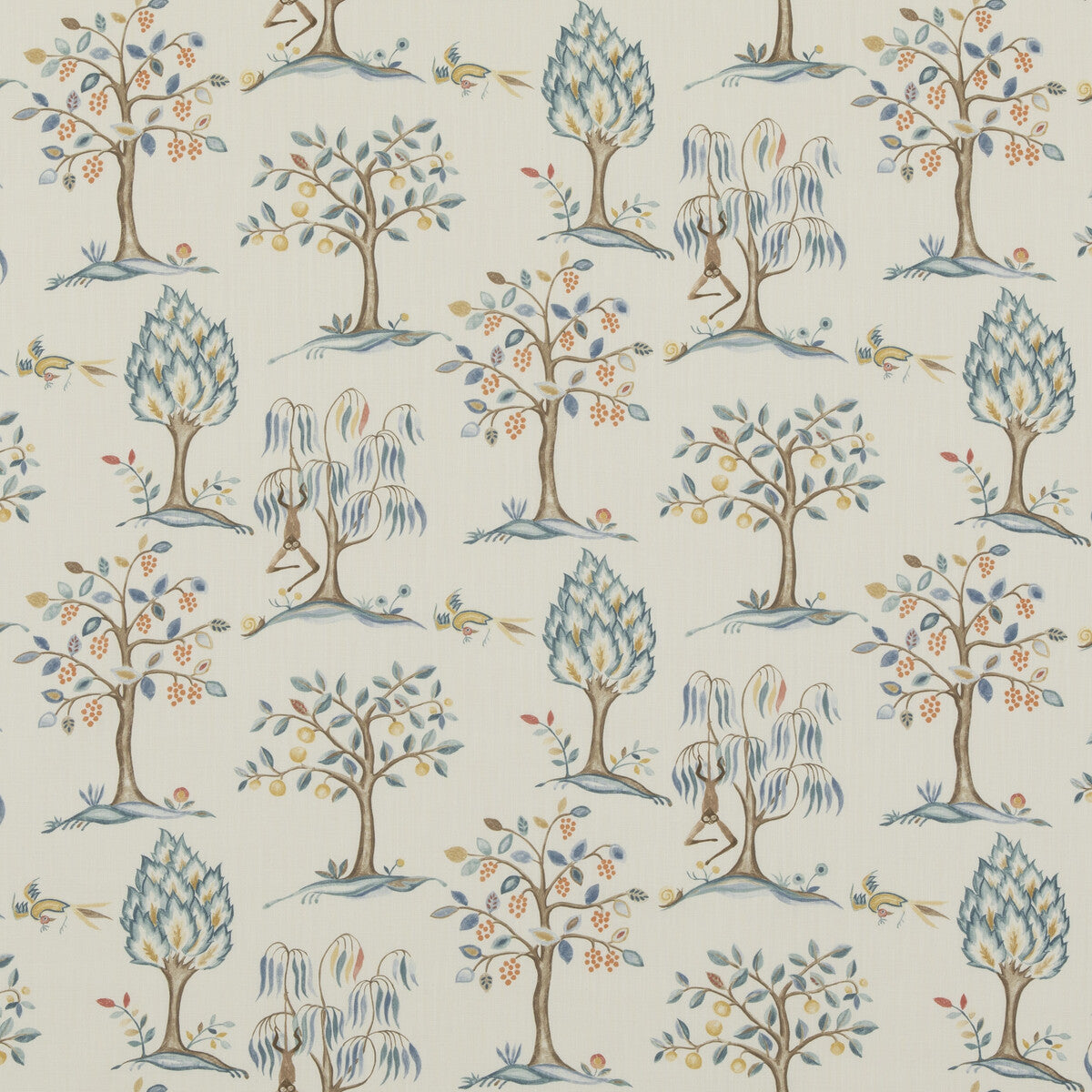 PP50501-1 LILLIPUT BLUE BAKER LIFESTYLE Fabrics Drapery Upholstery