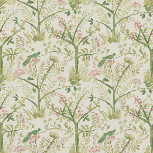 PP50502-3 LULWORTH GREEN/PINK BAKER LIFESTYLE Fabrics Drapery Upholstery