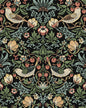 PR10100 Seabrook Designs Prepasted Online Wallpaper Fragaria Garden Prepasted Ebony