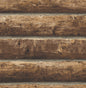 PR10900 Seabrook Designs Prepasted Online Wallpaper Faux Log Cabin Prepasted Walnut