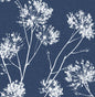 PR11102 Seabrook Designs Prepasted Online Wallpaper One O'Clock Prepasted Denim Blue