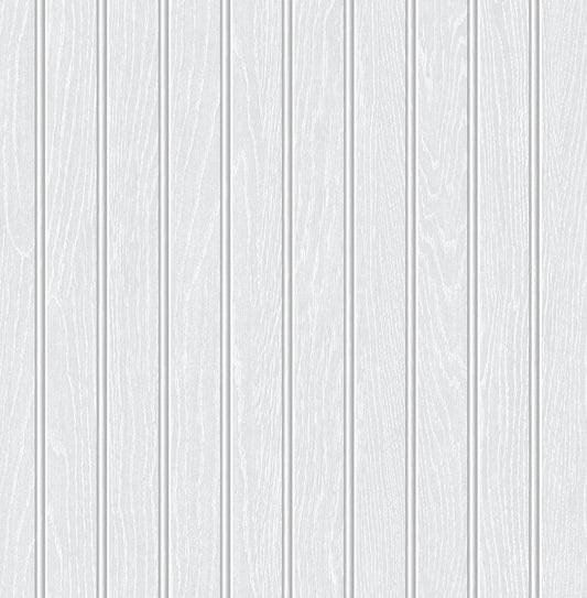 PR11800 Seabrook Designs Prepasted Online Wallpaper Faux Beadboard Prepasted Pearl Grey