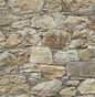 PR12006 Seabrook Designs Prepasted Online Wallpaper Faux Stone Wall Prepasted Toffee & Ivory