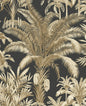 PR12100 Seabrook Designs Prepasted Online Wallpaper Tropical Palm Beach Prepasted Ironwork & Taupe