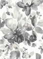 PR12700 Seabrook Designs Prepasted Online Wallpaper Watercolor Garden Inkwell