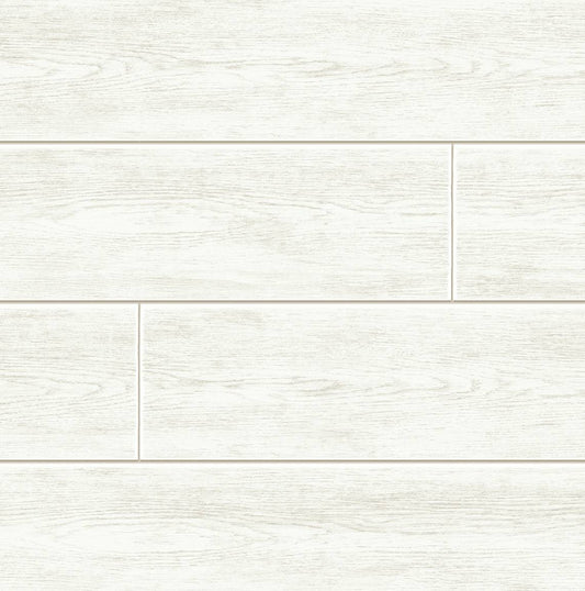 PR13000 Seabrook Designs Prepasted Online Wallpaper Coastal Faux Shiplap Alabaster