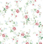 PR13301 Seabrook Designs Prepasted Online Wallpaper Meadow Floral Trail Blush & Spearmint