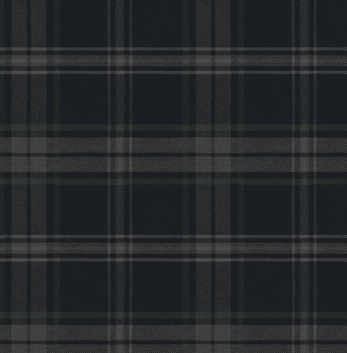 PR13402 Seabrook Designs Prepasted Online Wallpaper Dellabrooke Plaid Dark Blue & Evergreen