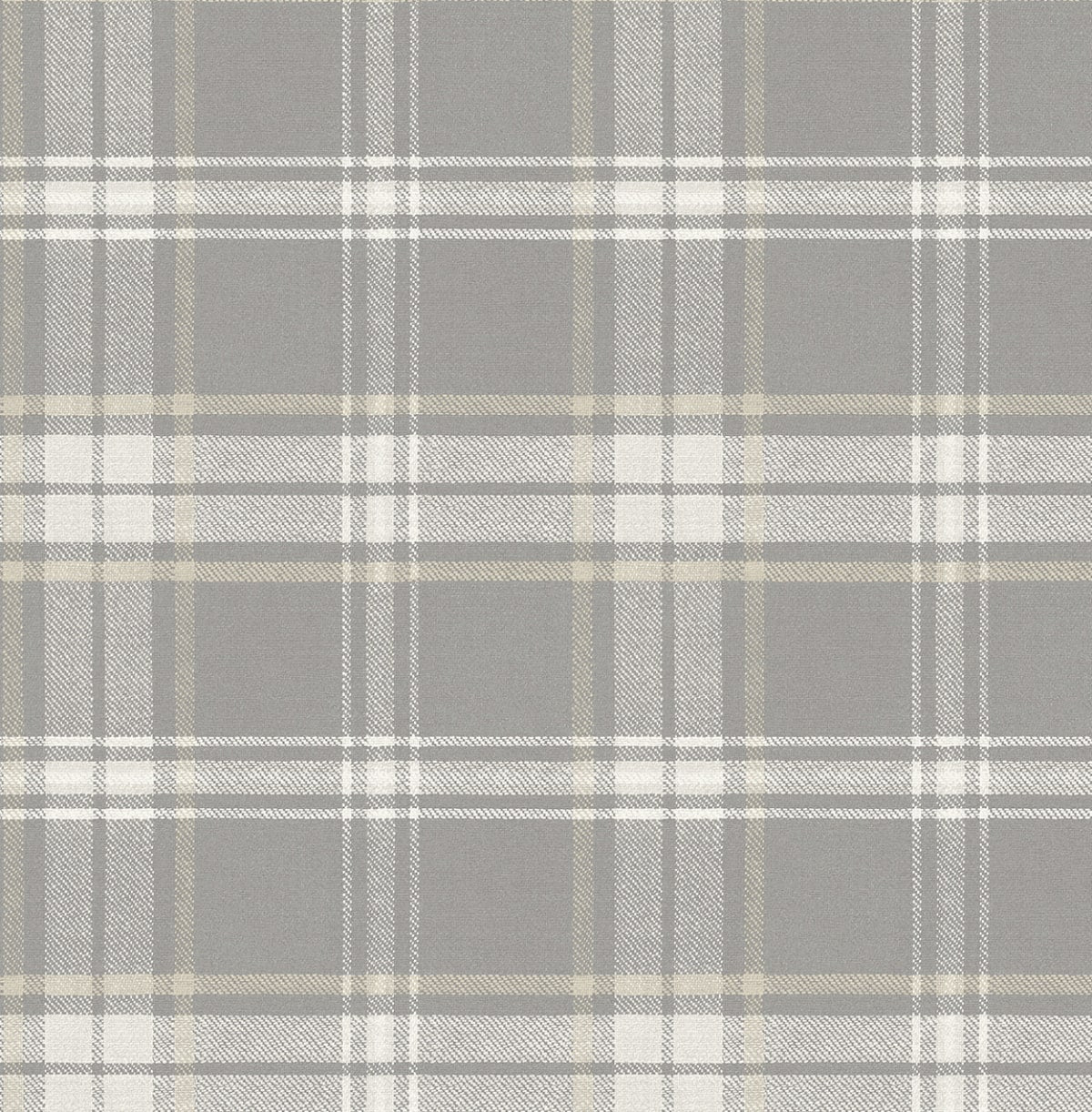 PR13408 Seabrook Designs Prepasted Online Wallpaper Dellabrooke Plaid Daydream Grey