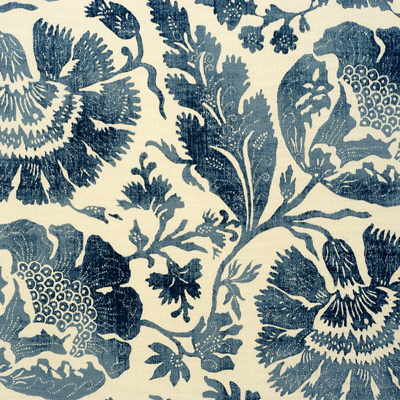 R1375-1 POPPIES INDIGO/ G P & J BAKER Fabrics Drapery Upholstery