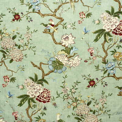 R1398-2 ORIENTAL BIRD EAU DE NIL G P & J BAKER Fabrics Drapery Upholstery