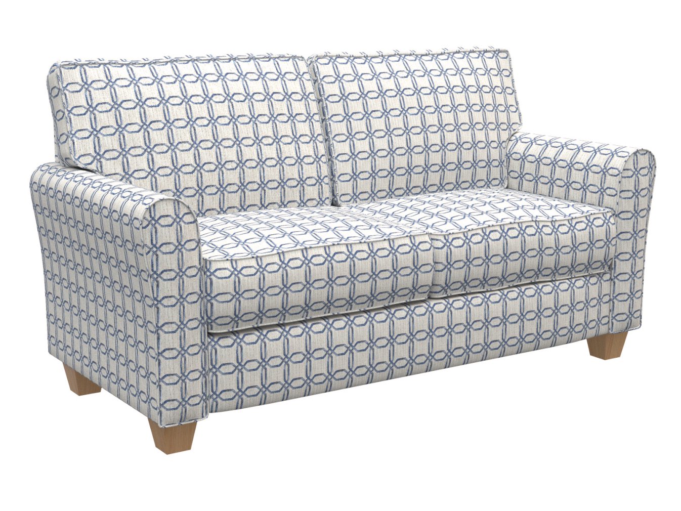 R140 Abstract & Geometric Cobalt Blue Charlotte Fabrics