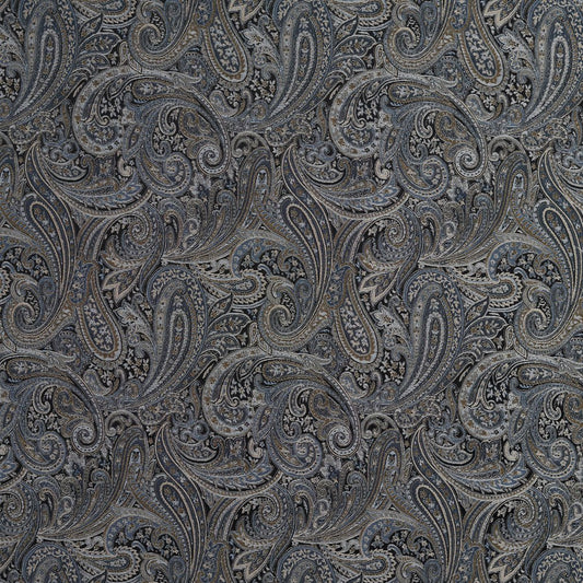 R180 Paisley Manhattan Blue Charlotte Fabrics