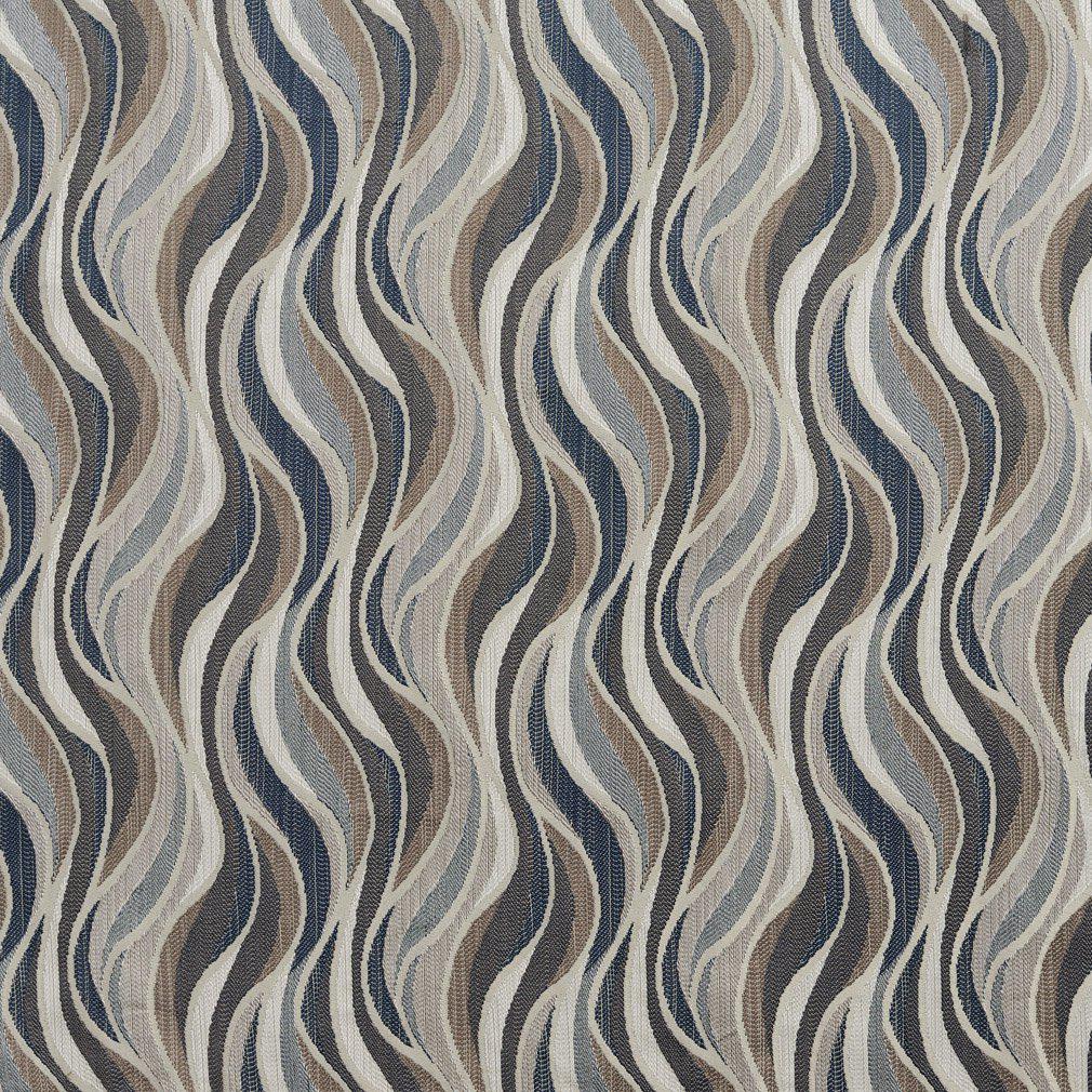 R240 Abstract & Geometric Niagara Sky Blue,Grey & Silver Charlotte Fabrics