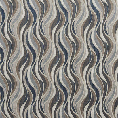 R240 Abstract & Geometric Niagara Sky Blue,Grey & Silver Charlotte Fabrics