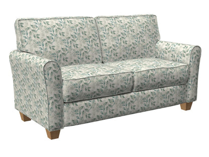 R270 Leaves Mineral Leaf Aqua & Teal Charlotte Fabrics