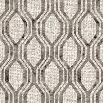 R290 Abstract & Geometric Slate Grey & Silver Charlotte Fabrics