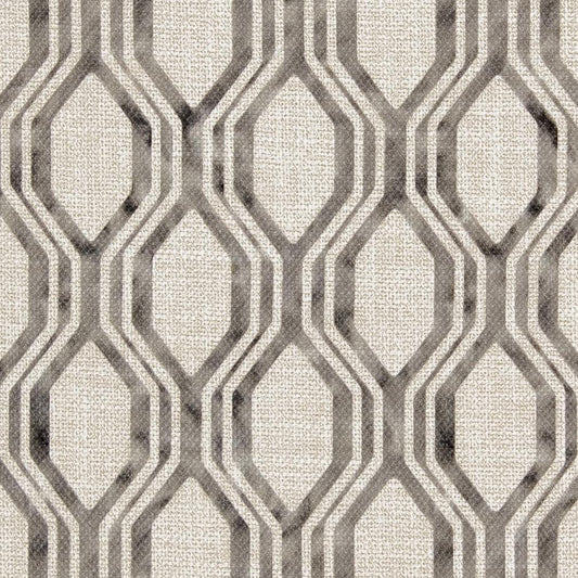 R290 Abstract & Geometric Slate Grey & Silver Charlotte Fabrics