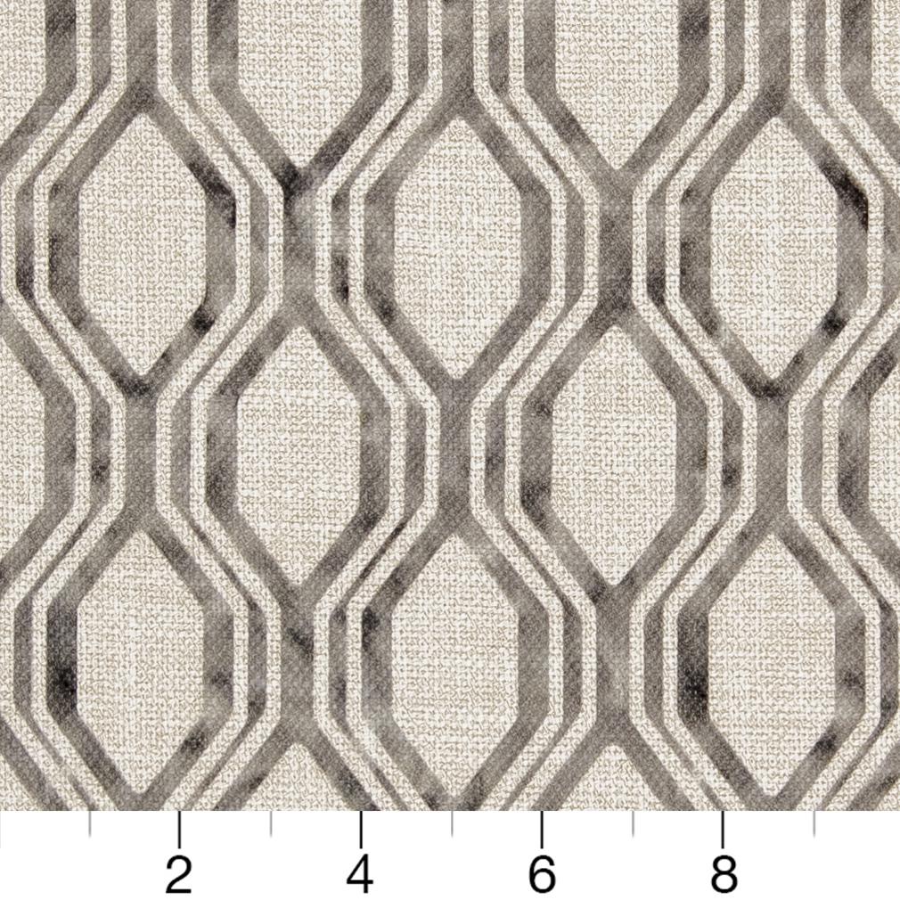 R290 Abstract & Geometric Slate Grey & Silver Charlotte Fabrics