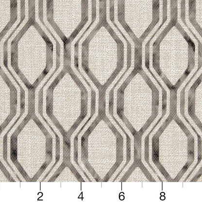 R290 Abstract & Geometric Slate Grey & Silver Charlotte Fabrics