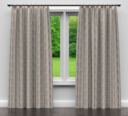 R340 Stripe Cobalt Stripe Blue,Grey & Silver Charlotte Fabrics