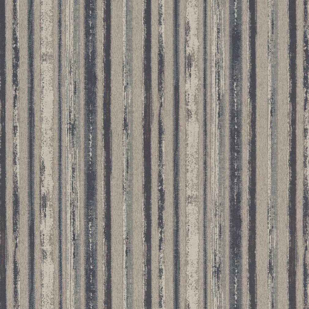 R340 Stripe Cobalt Stripe Blue,Grey & Silver Charlotte Fabrics