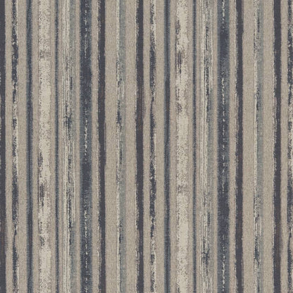 R340 Stripe Cobalt Stripe Blue,Grey & Silver Charlotte Fabrics