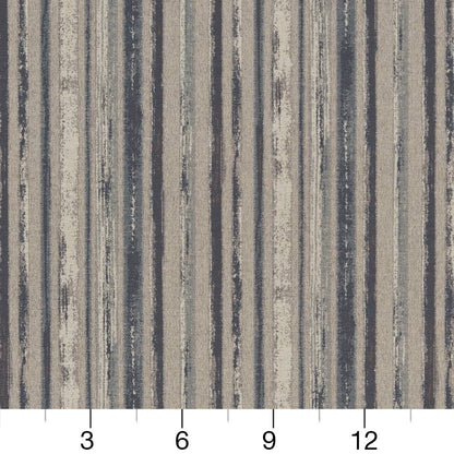 R340 Stripe Cobalt Stripe Blue,Grey & Silver Charlotte Fabrics