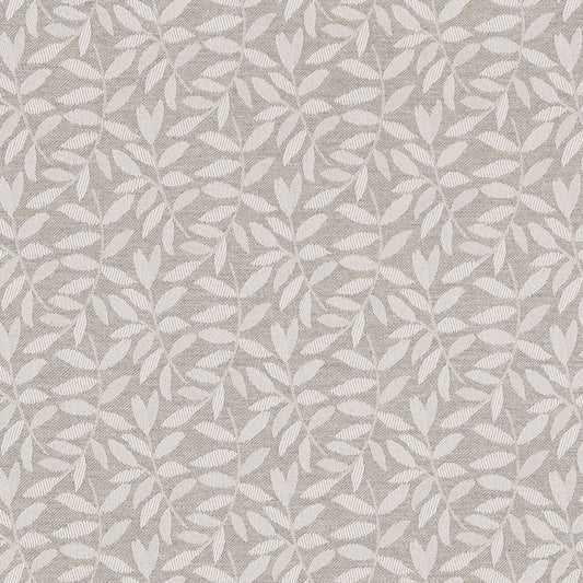 R346 Leaves Cloud Leaves Grey & Silver Charlotte Fabrics